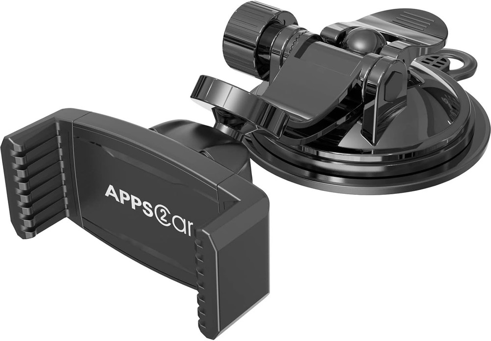 APPS2Car Suction Cup Phone Holder for Car with Adjustable Mount