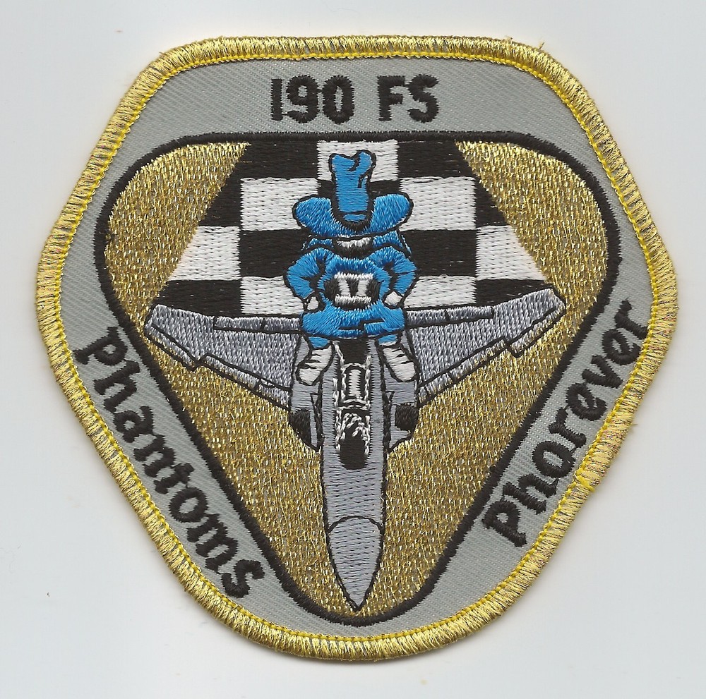 190th FIGHTER SQUADRON PHANTOMS PHOREVER patch