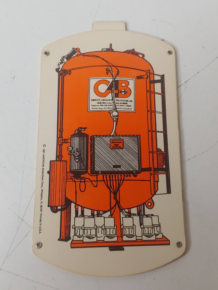 Complete Abrasive Blasting System Abrasive Blasting Performance Guide Slide Rule