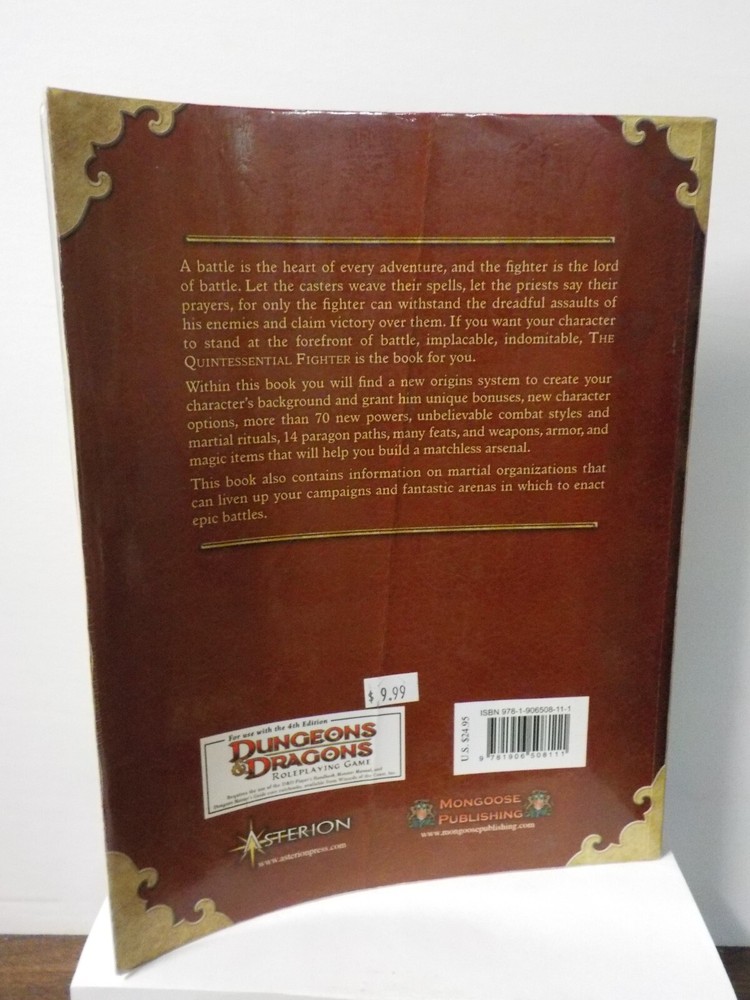 N C0104 Asterion Mongoose Publishing "Quintessential Fighter Book Two" (Dmg)