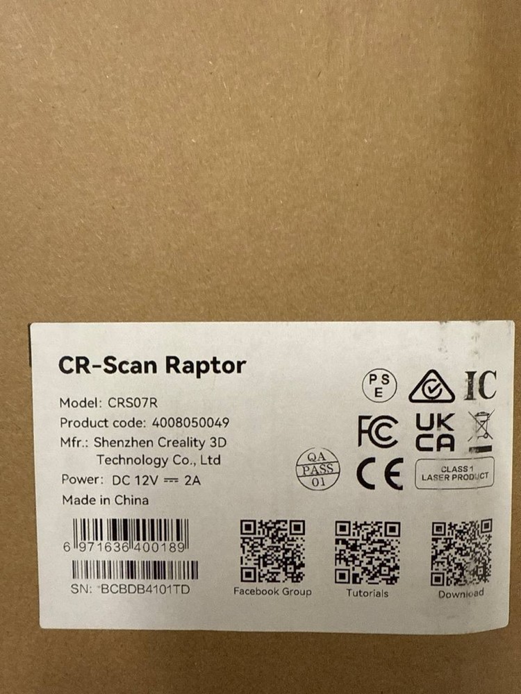 Creality CR-Scan Raptor 3D Scanner for 3D Printing