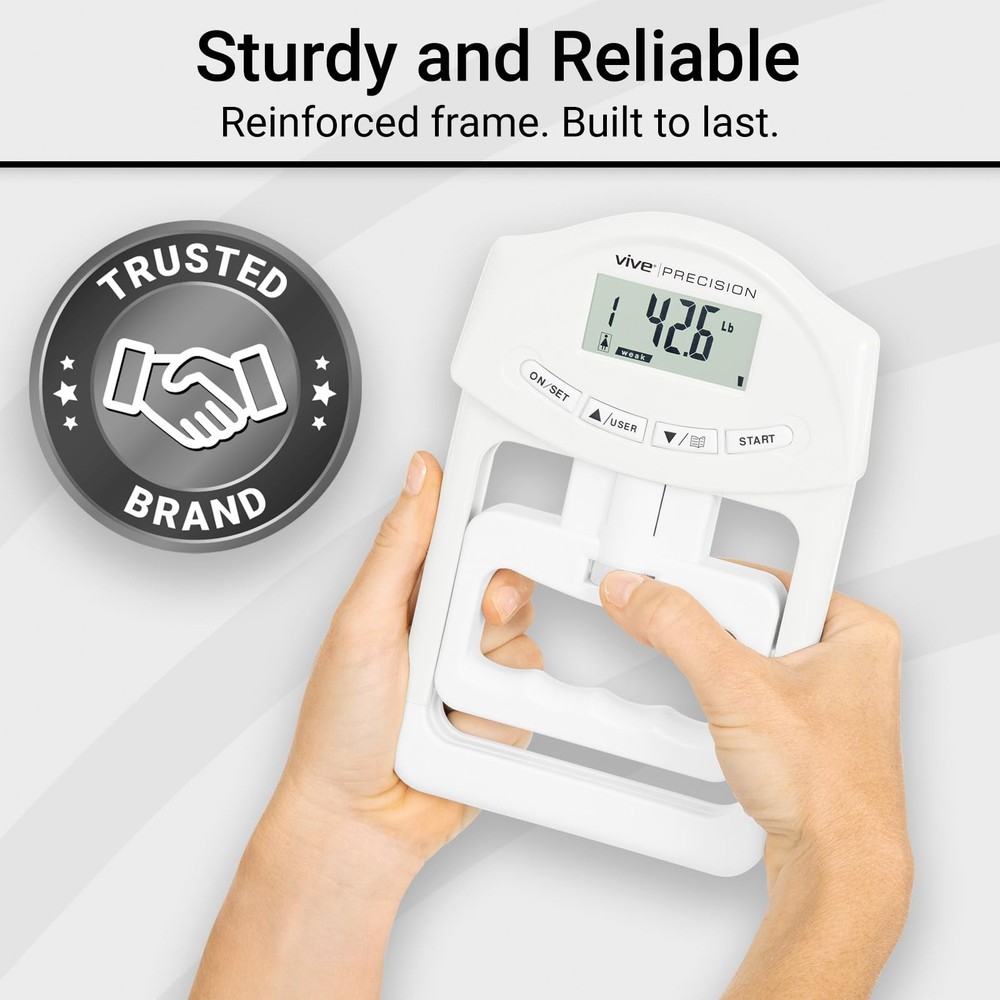 Grip Strength Tester - Hand Grip Dynamometer - Handheld Digital Grip Measurem...