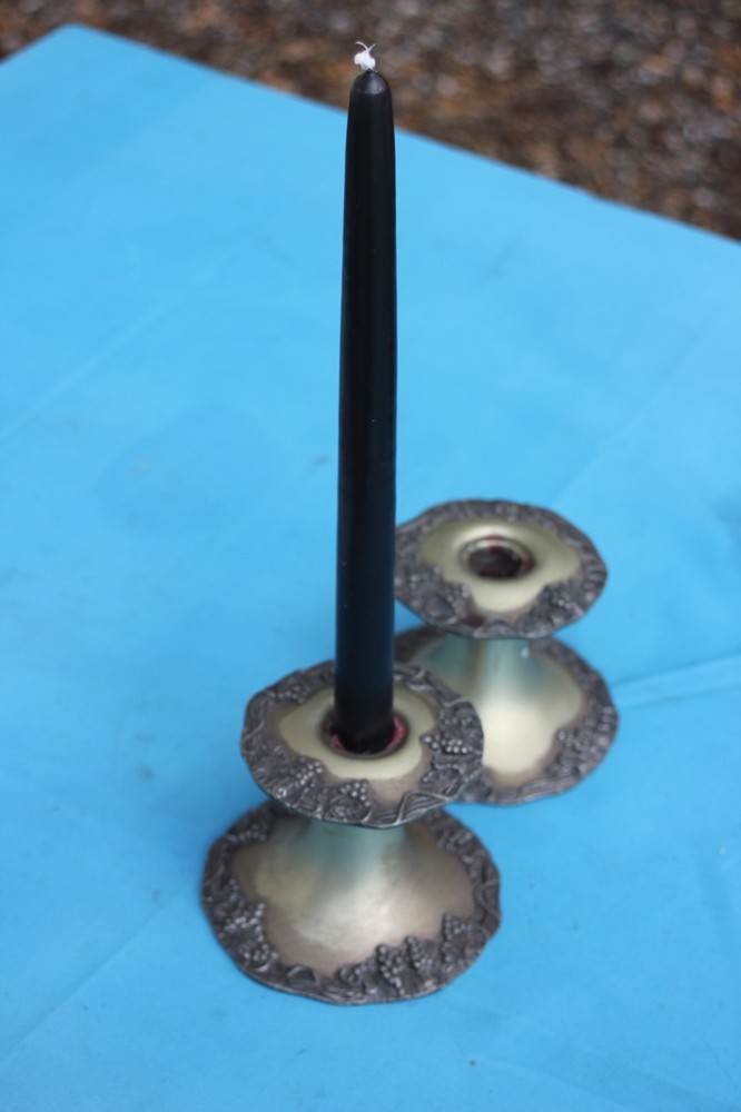 Continental Silver Company EPNS Silver Plate Candle Holders