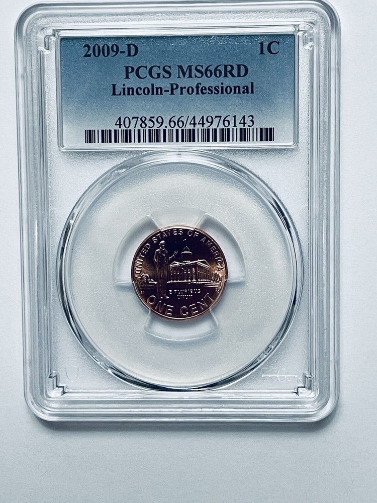 2009-D Lincoln Bicentennial Reverse Professional Cent PCGS MS66RD
