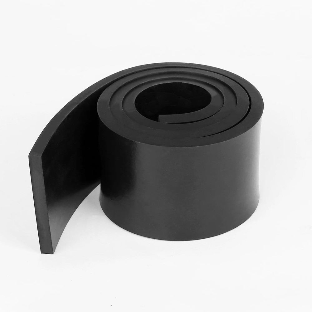Solid Rubber Strips Rolls, 1/4" Thick X 1" Wide X 48" Long Neoprene Rubber Sheet
