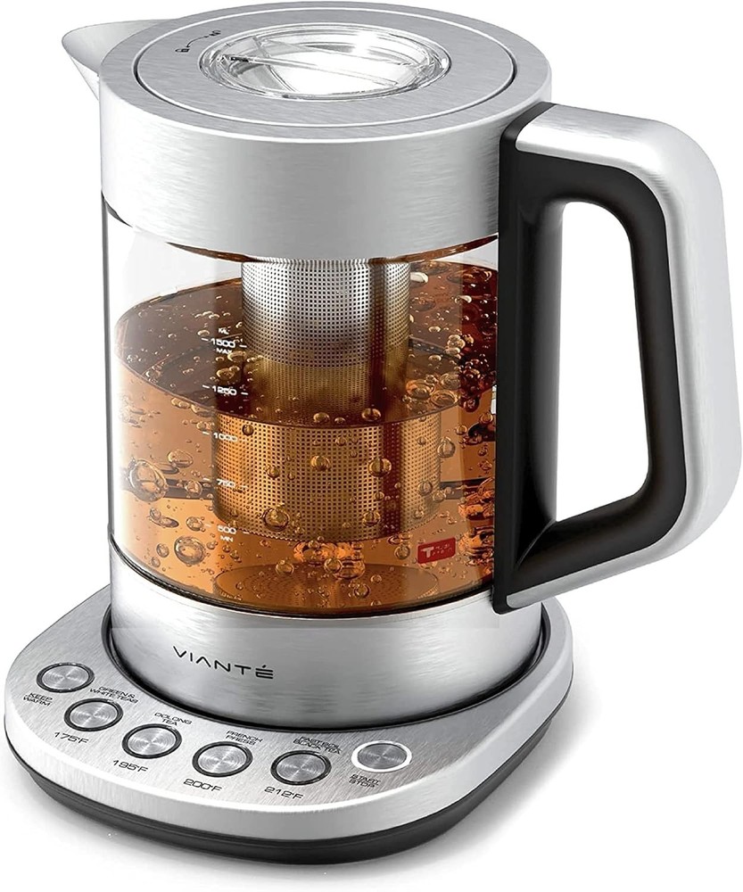 Electric Kettle With Infuser 1.5L Tea Maker Temperature Control Automatic Shu...