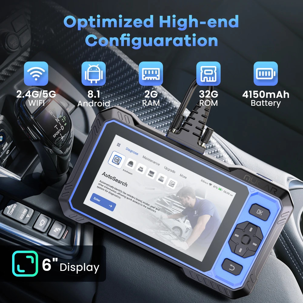 Mucar 682 OBD2 Scanner Full System Car Diagnostic Tool Fault Code Reader CANFD