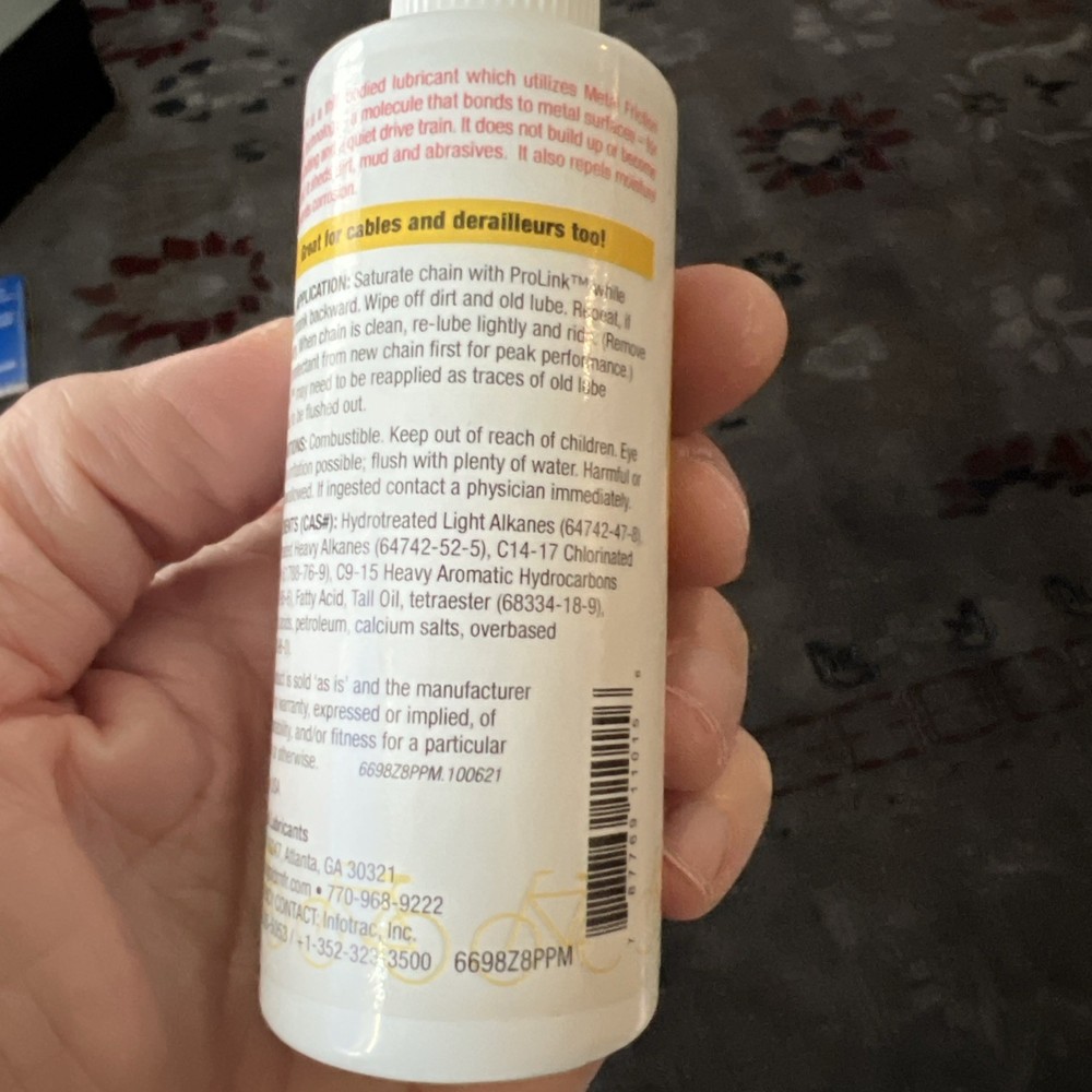 ProGold Prolink Bicycle Chain Lube 4 oz Bottle