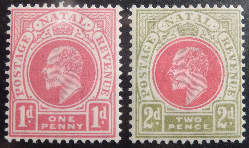 Natal Scott #101-102, Mint Original Gum (HR)