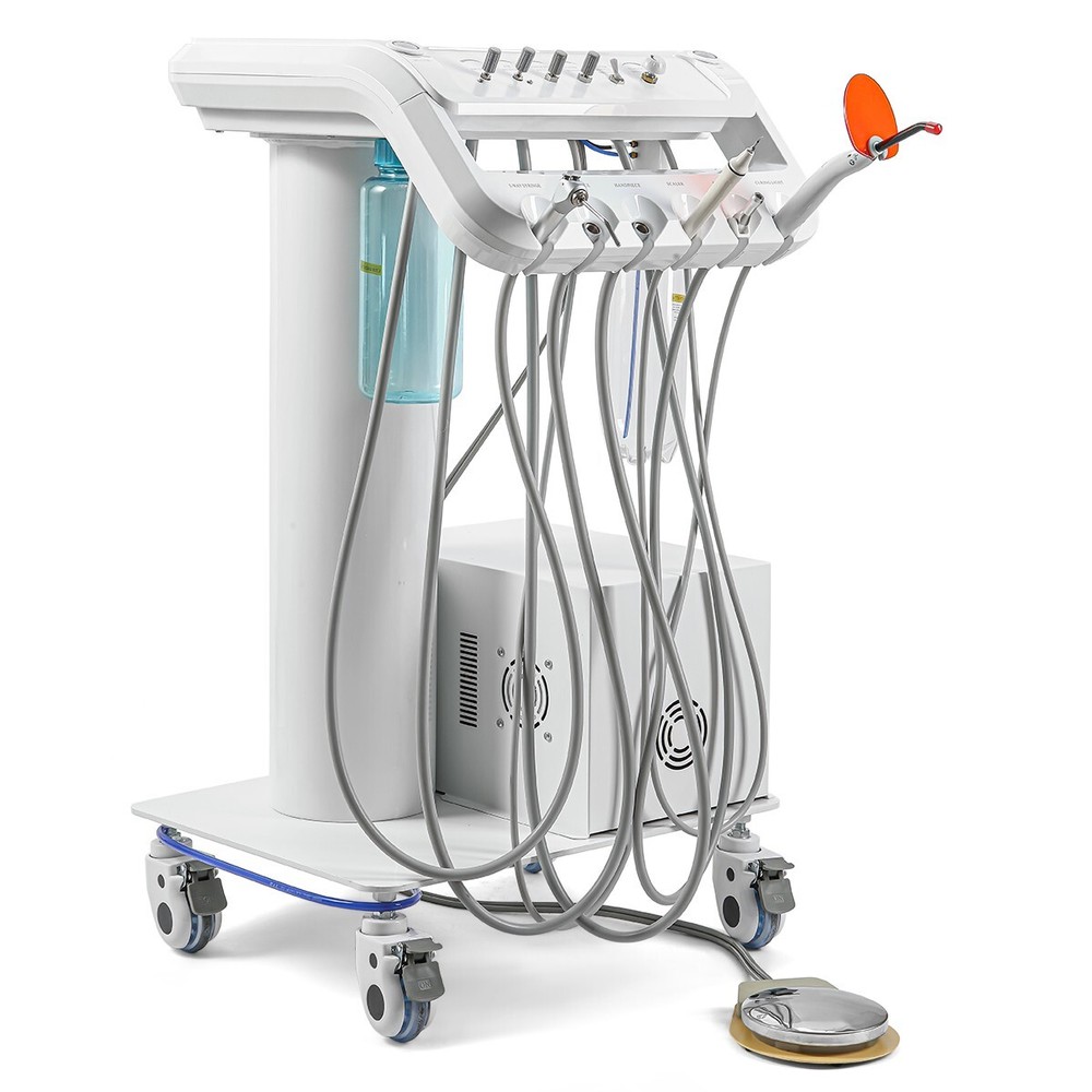 FDA Dental Unit Chair DC Motor / Protable Unit Air Compressor Trolley Stool
