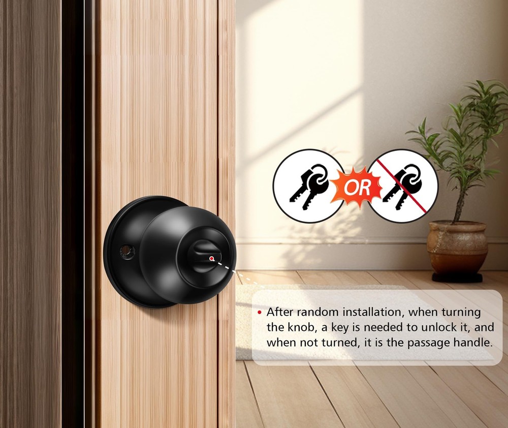 WiFi Keyless Entry Door Lock with Handle Set, Front FDS04-TS
