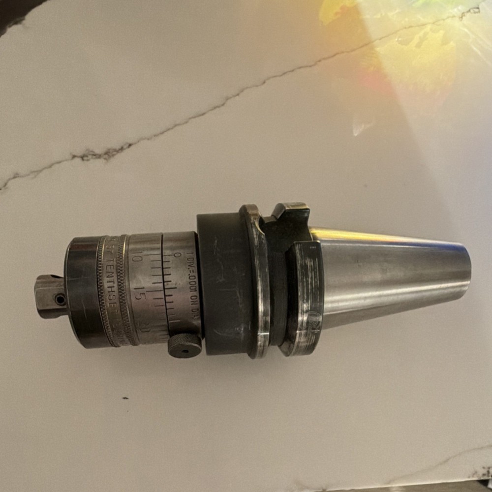 Erickson Tool No. 37 TENTHSET Precision Boring Head Adapter Taper Shank