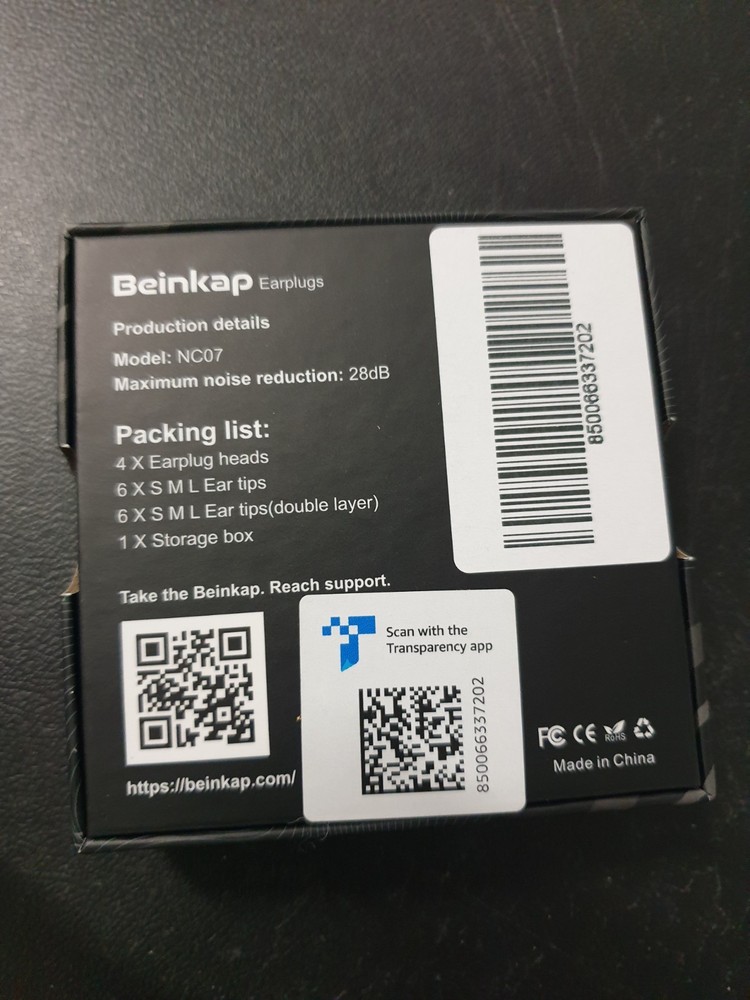 Beinkap Noise Cancelling Ear Plugs -28dB Protection for Sleep, Work & Study