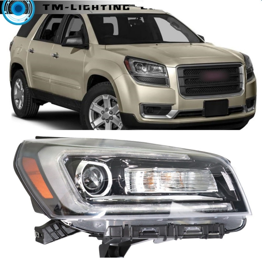 Halogen Headlight Headlamp Projector For 2013-2016 GMC Acadia Passenger Side