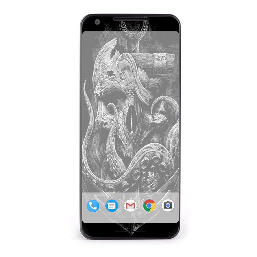 Google Pixel 2 Skins Decal Wrap Skull Anchor Octopus Under Sea