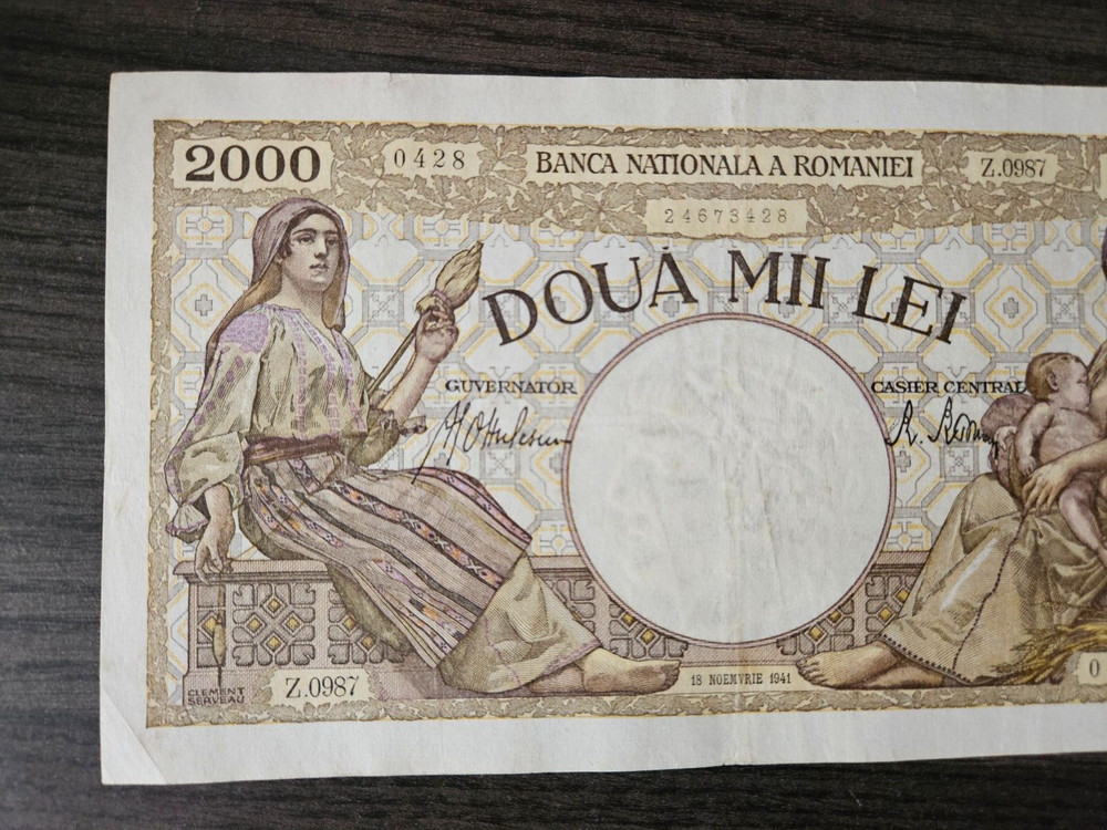 Romania 2000 lei 1941 large banknote