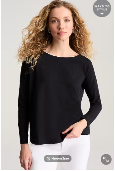NWT J.Jill Relaxed Jersey Tee