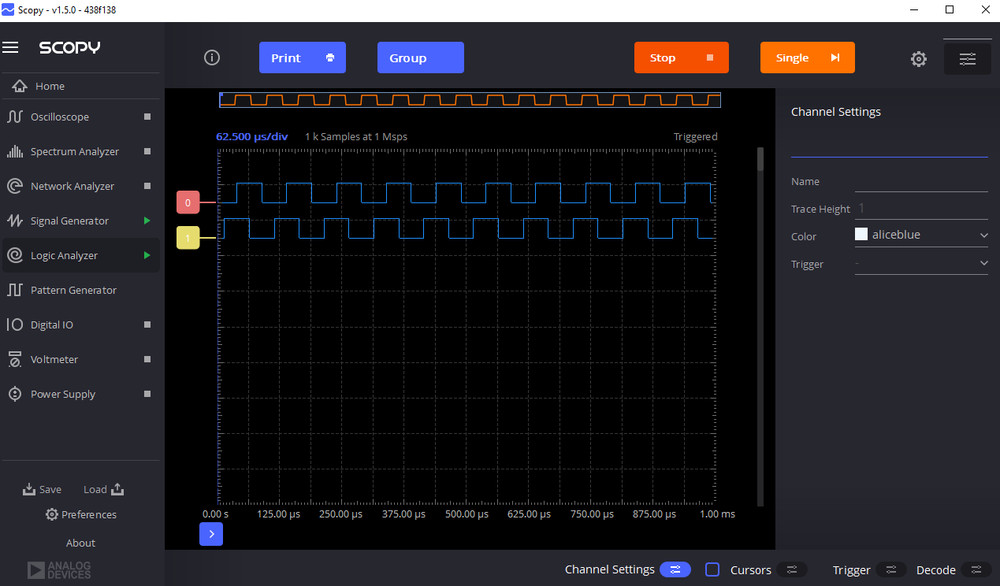 Analog Devices ADALM2000 TESTED Oscilloscope/Logic Anlyz Active Learning Module