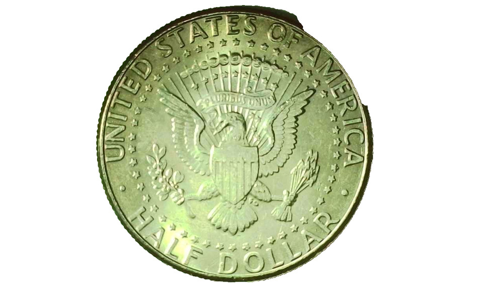 1998D Kennedy Half Dollar Error - Struck Through Obverse - #253