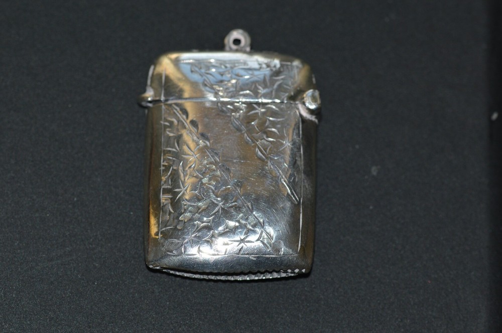 1907 Edwardian Silver Vesta by Birmingham's Constantine & Floyd Ltd