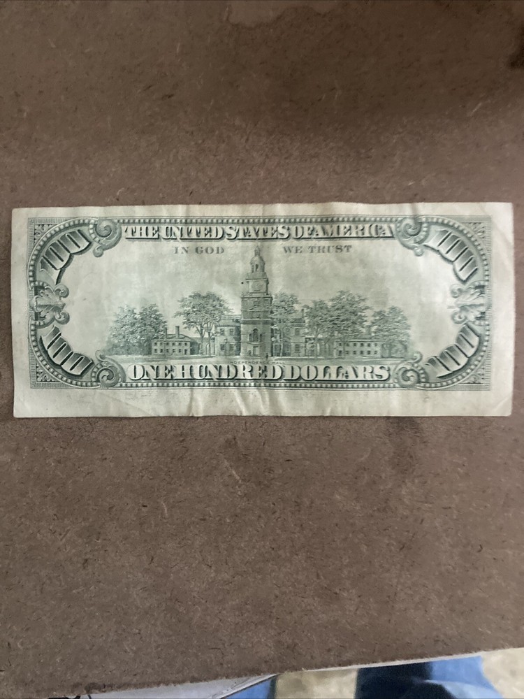 1993 100 Dollar Bill Error Cut