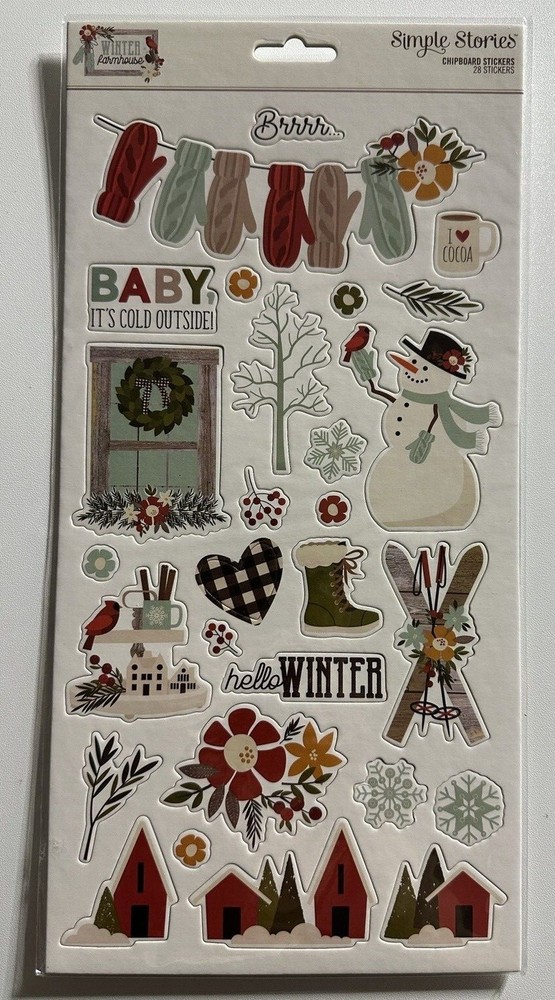 Simple Stories Chipboard Stickers-Multiple Variations-You Choose