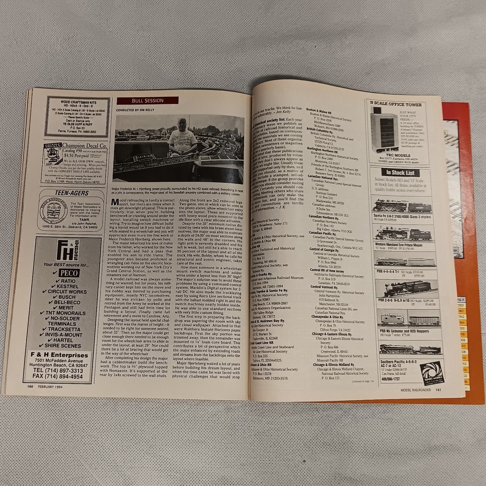 Model Railroader Magazine February 1994