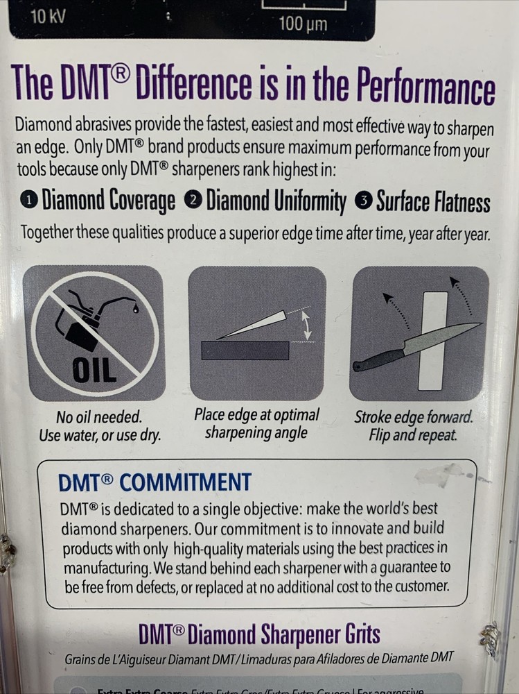 DMT Diamond Sharpener Extra Coarse Leather Sheath 4" W4X