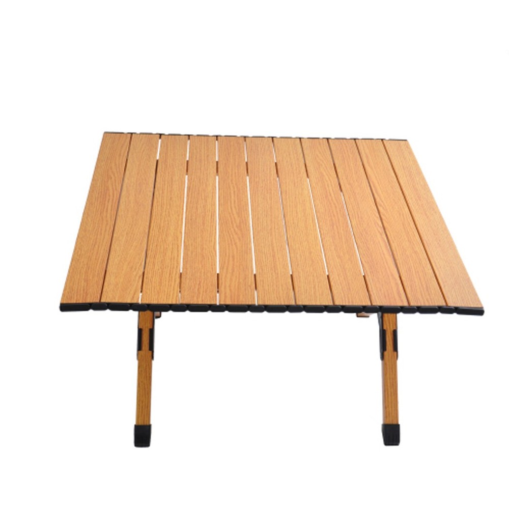 Outdoor Table Picnics Portable Picnic Table Rollable Aluminum Frame Folding