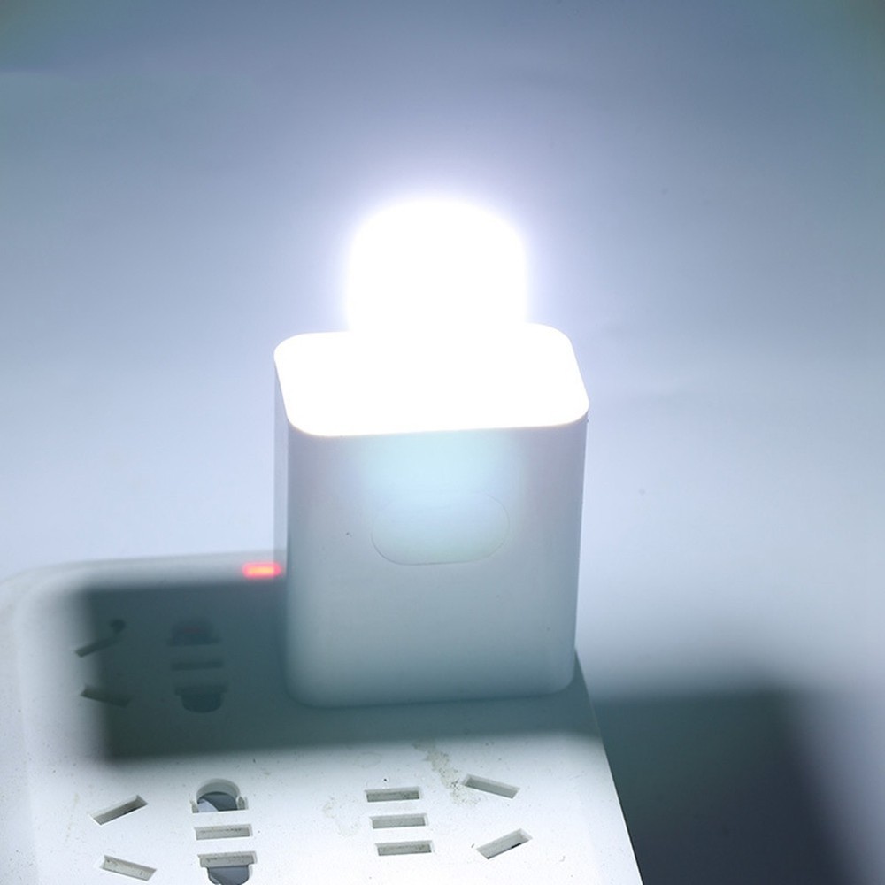 10Pcs USB Night Light USB Plug Computer Mobile LED Night Lamp, White Light P1L9