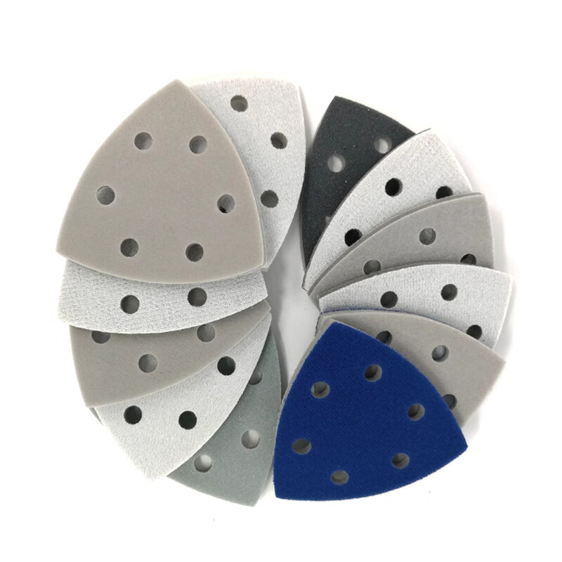Wet Dry Triangle Sandpaper Hook and Loop Oscillating Tool 300-3000 Mixed Grit