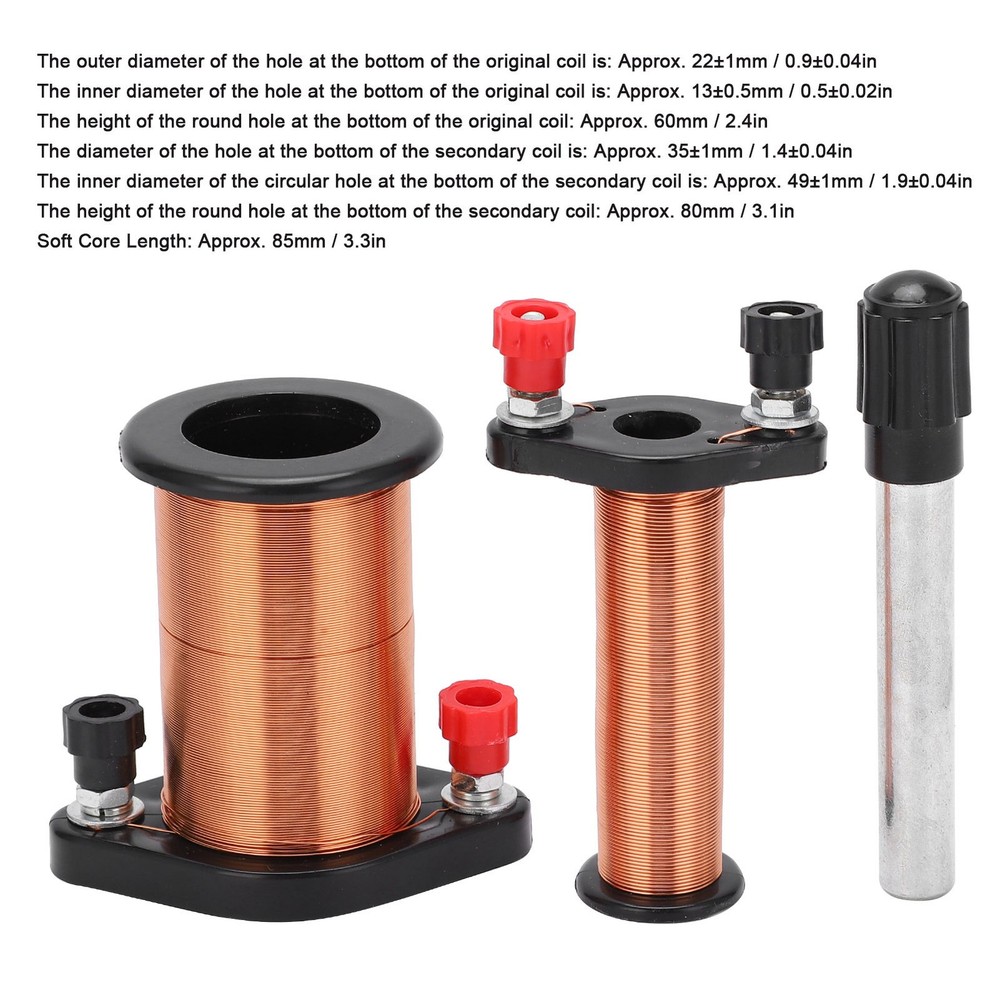 Primary Secondary Coil Electromagnetic Induction Coil Experiment For Physics
