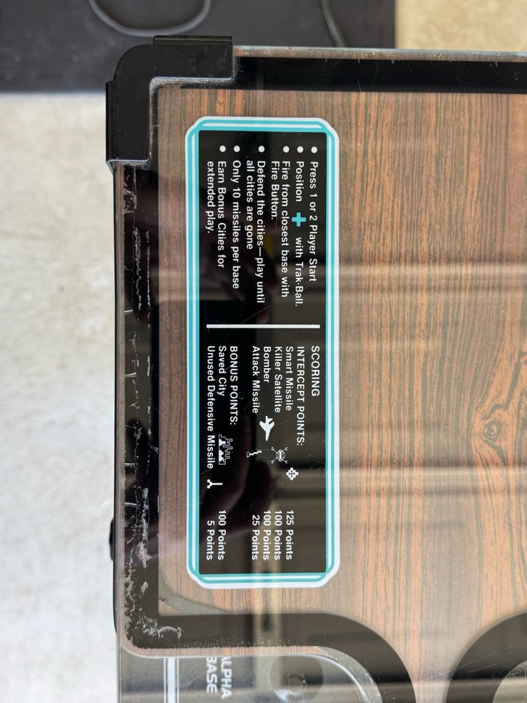 Missile Command arcade game table. Working And In Great Condition!