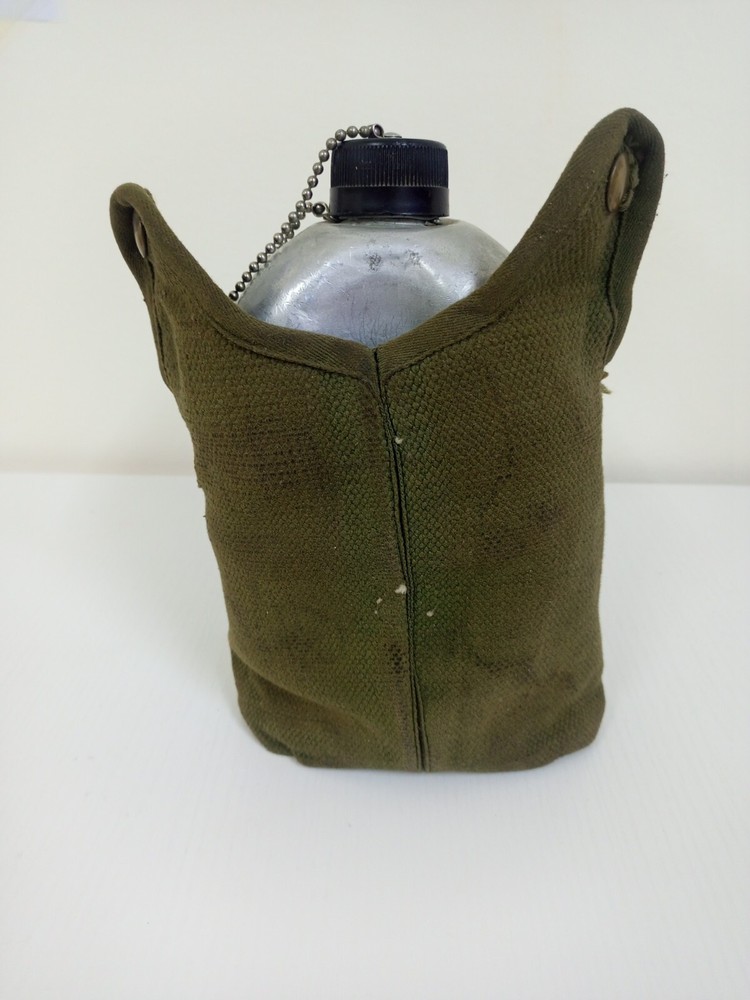Army Canteen Water Bottle And Cup Set With Case