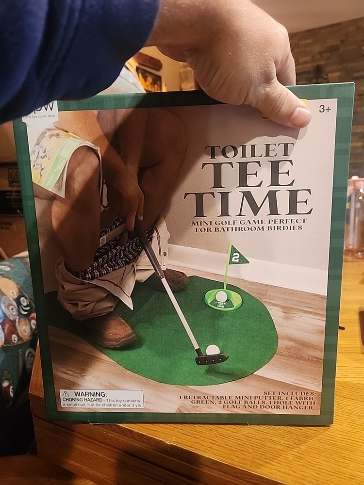 Toilet Tee Time Golf set