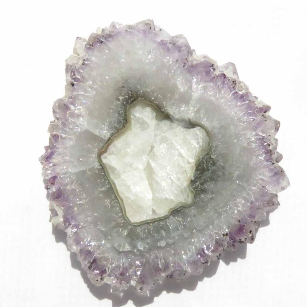 Amethyst  Stalactite Flower Slice  Polished Both Sides    VX349