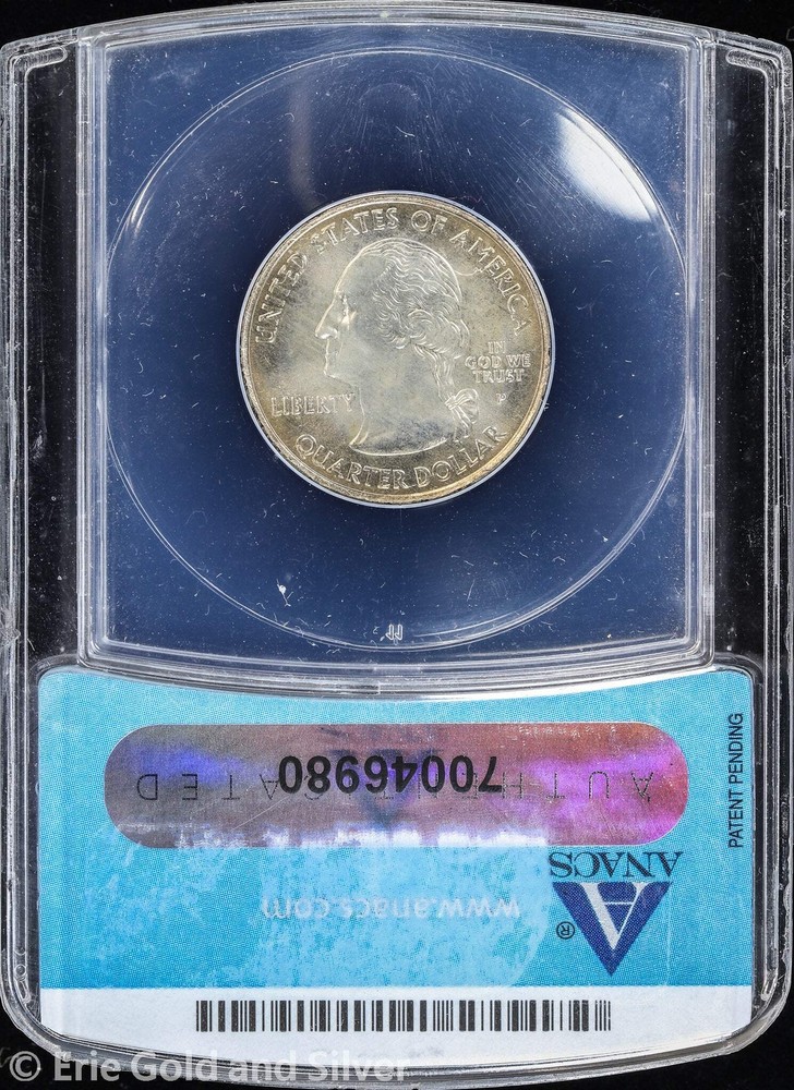 2005-P 25C Kansas State Quarter ANACS MS 65 | Clashed Dies Uncirculated UNC BU
