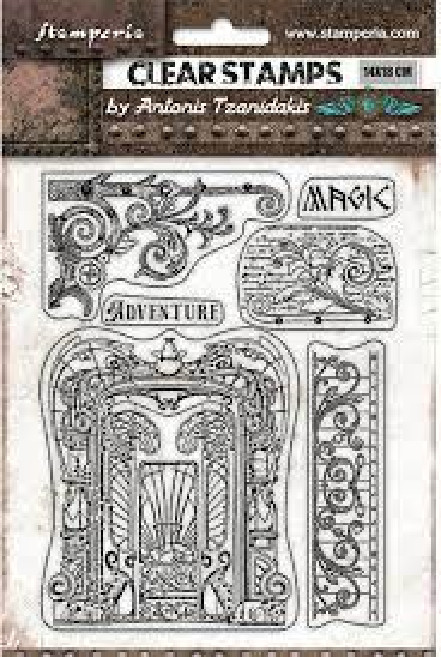 STAMPERIA  ACRYLIC STAMPS  - ADVENTURE