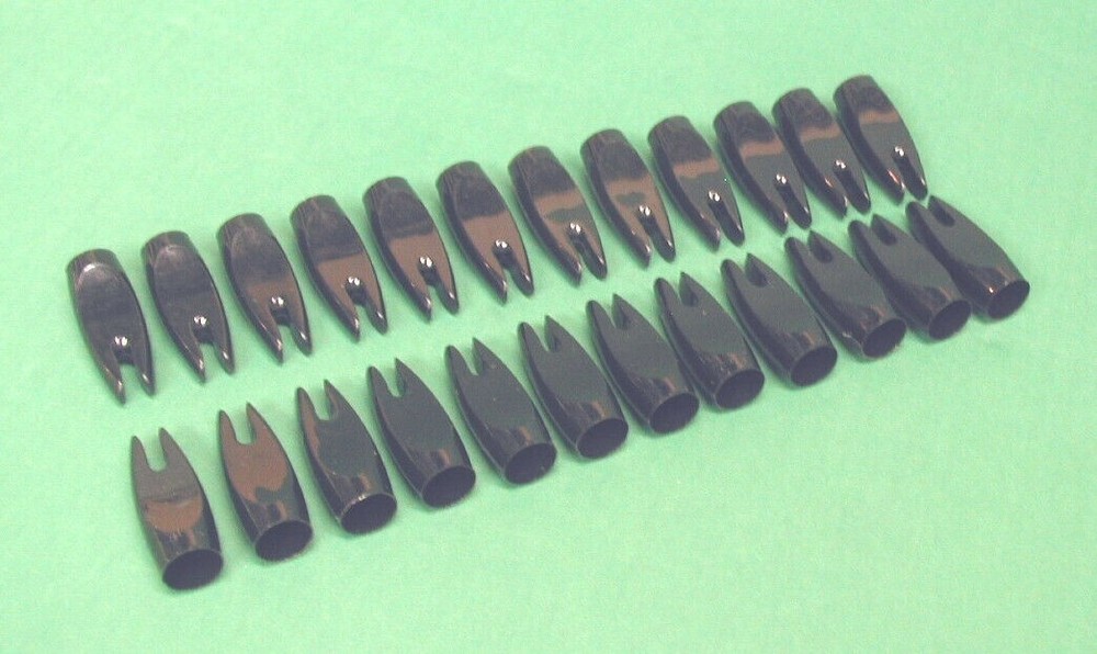 New Marco Arrow Nocks - 21/64" - Black - 2 Dozen