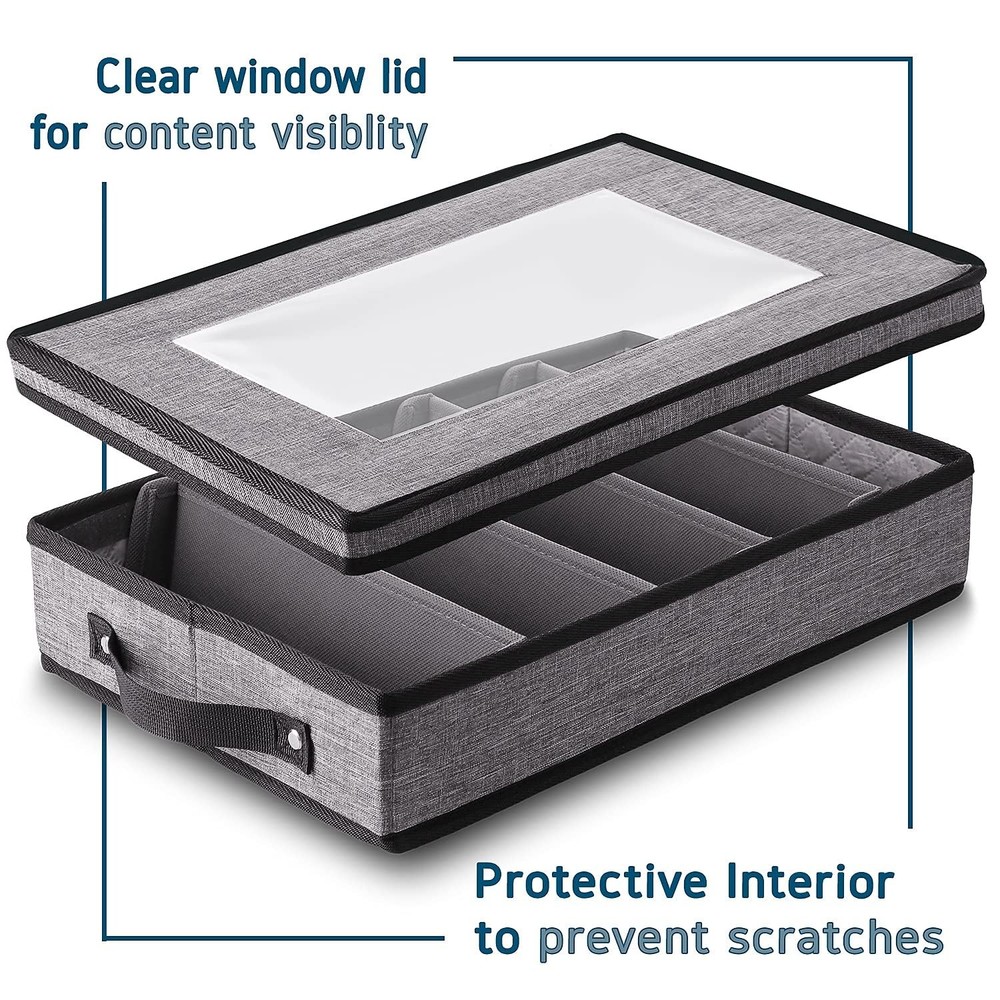 Flatware & Utensil Storage, Durable Silverware Storage Grey