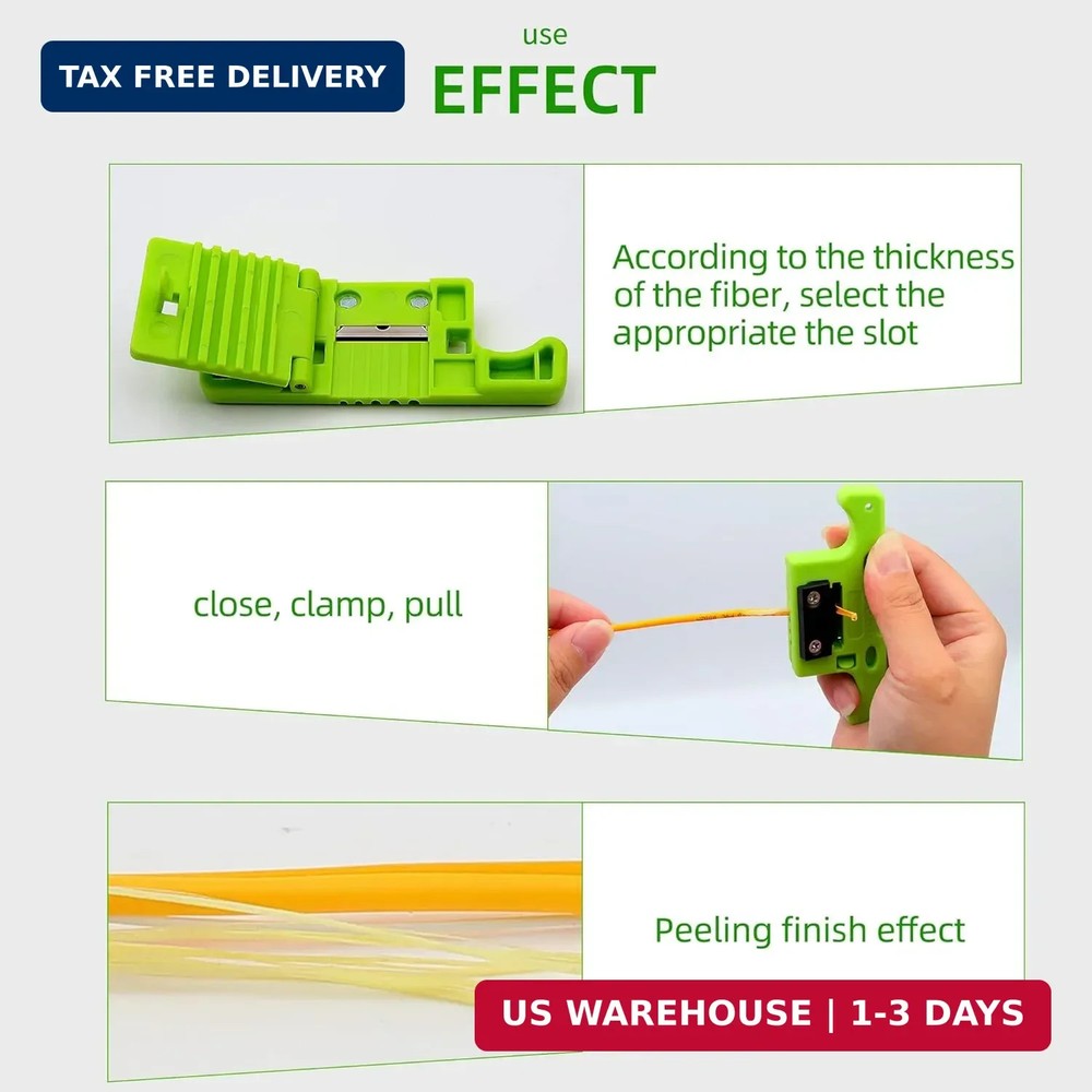 Fiber Optical Cable Stripping Tool Loose Tube Buffer Mid-Span Access Tool 1.9mm~