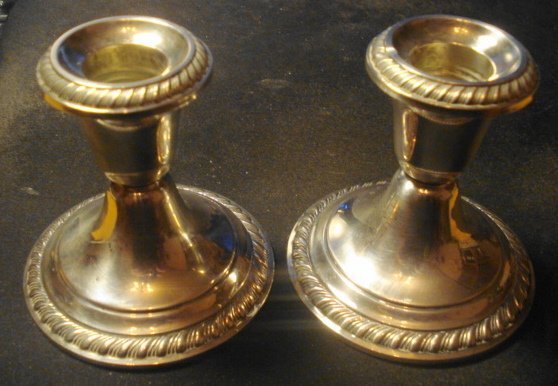 Gorham silver candlesticks