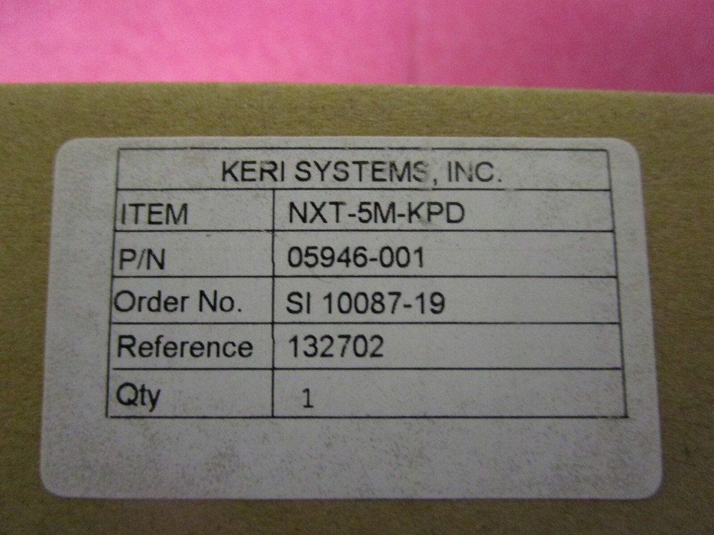 Keri Systems Proximity Reader KeyPad NXT-5M-KPD P/N 05946-001 Key Pad