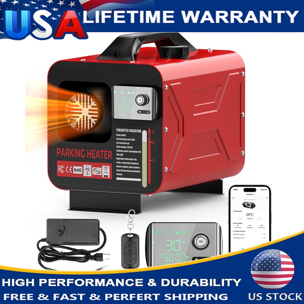 Diesel Air Heater All in one 8KW 12V/24V 110V Bluetooth APP Remote Diesel Heater