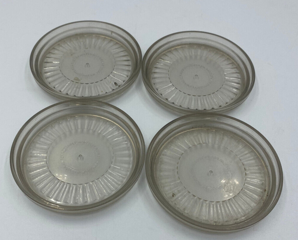 Tupperware Acrylic Stacking Coasters #1671 Gray – Set of 4