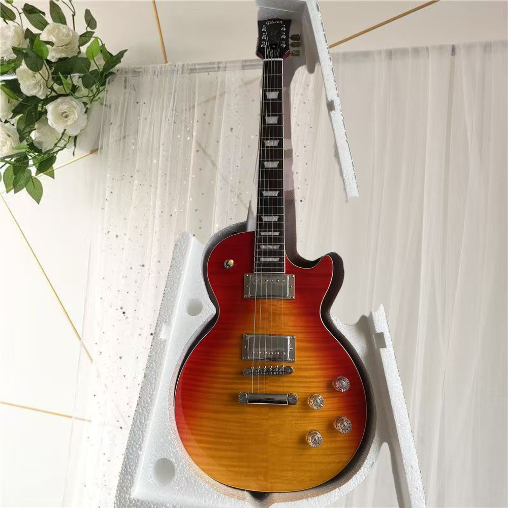 エレキギター、メーカーストレート、高品質、送料無料、6弦、色がきれい、音質が優美、モミジ