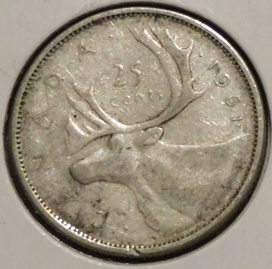 Canada Silver Quarter - 1961 [03]