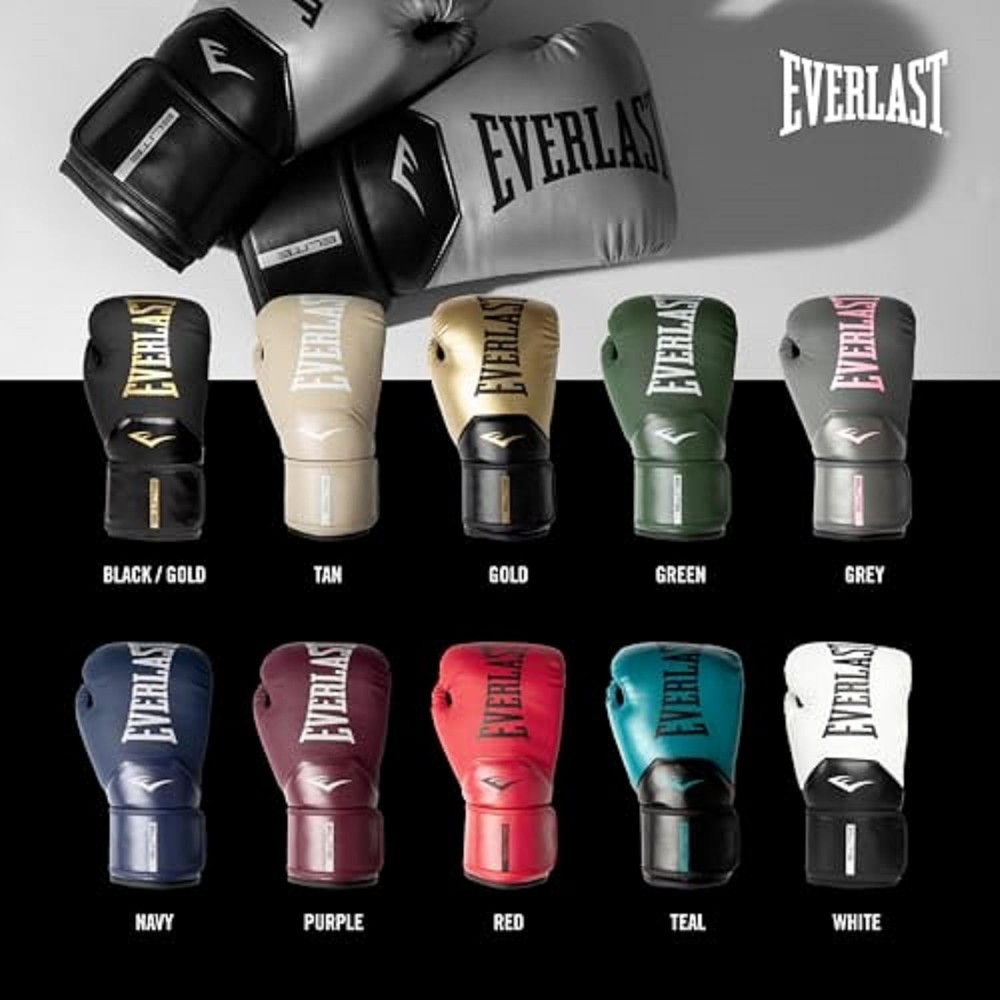 Elite 2 Boxing Gloves | Pro Training & Heavy Bag 16oz, White/Black