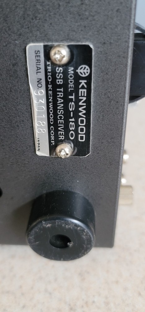 KENWOOD TS 180 SSB TRANSCEIVER