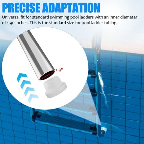 (-Pack, White) Inside Pools Ladder Bumpers for Inground Pools Inside Plug 2